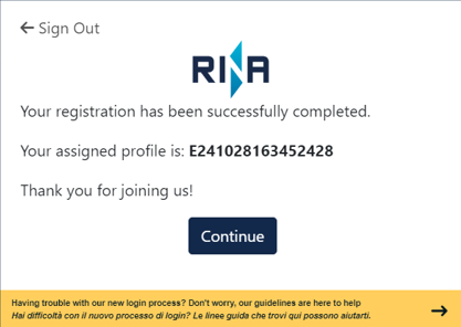 new login process