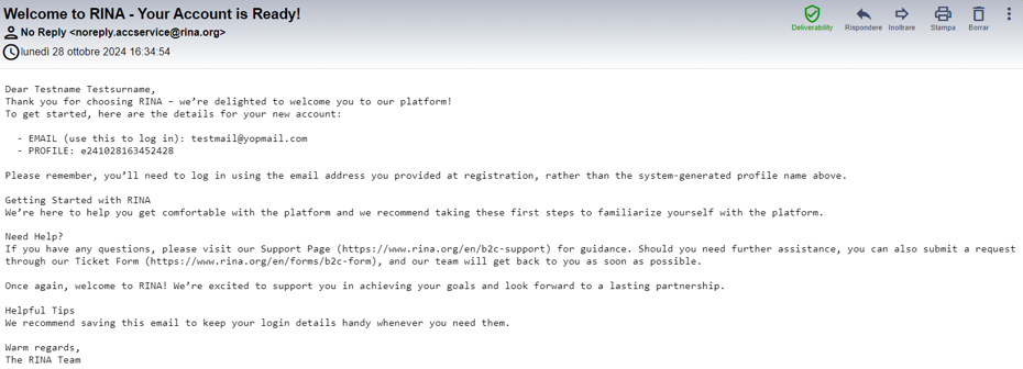 new login process